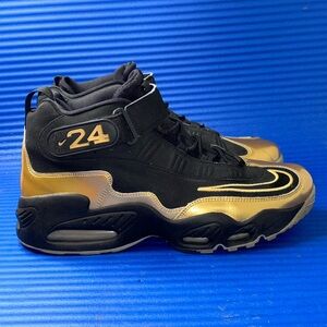 Size 12- Men’s Nike Air Griffey Max 1 Black Metallic Gold 354912-006 RARE